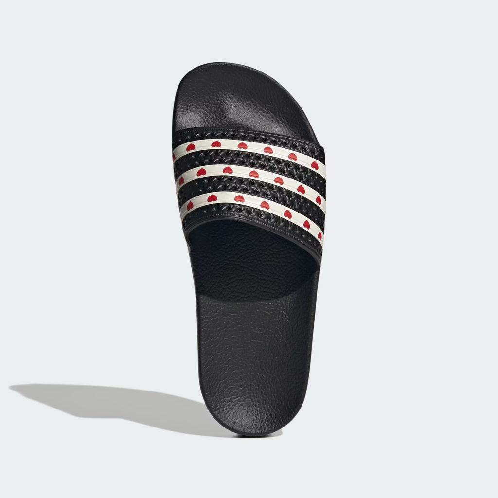 KH9952 Adidas Adilette Slides Core Black Wonder White Better Scarlet (Women's)