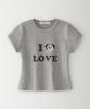 Beullusseonpeullawo I Love Cat Crop Top [Melange Gray]