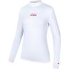 Comfortable Breathable High Neck Letter Long Sleeve T-Shirt Women Tops Snow-White 162437403-1