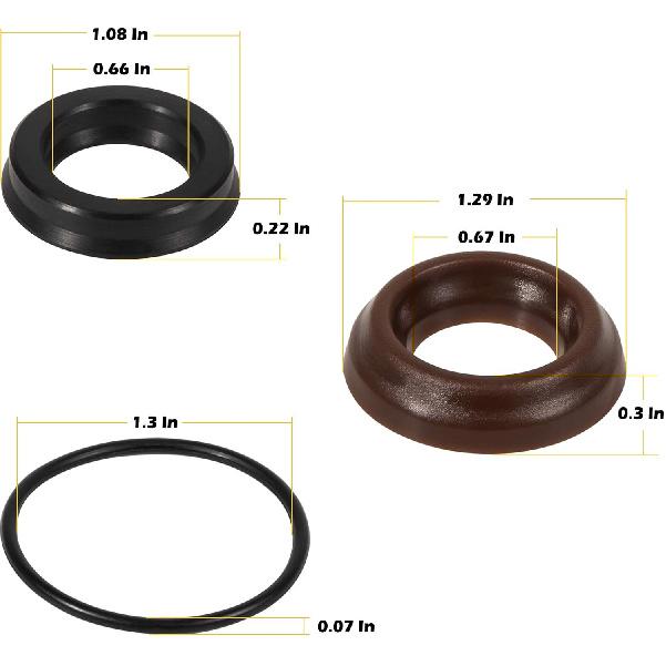 AR1857 Hochdruckreiniger Dichtungssatz 18mm XR Dichtungsreparatursatz für Annovi Reverberi Hochdruckreiniger Pumpe RK RKA RKV XRC XRA (9 Stück)