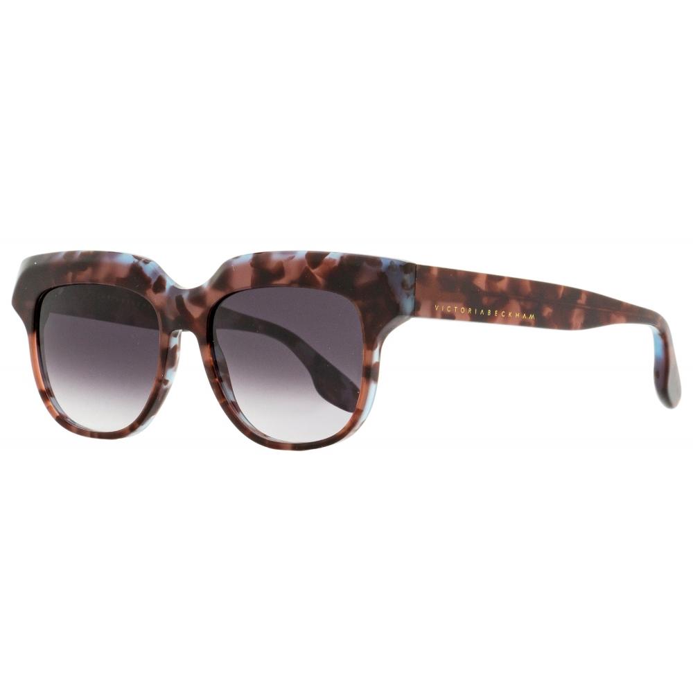 

Victoria Beckham Женские квадратные солнцезащитные очки VB604S 511 Фиолетово-синие черепаховые 54 мм 511
