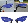 Dirt Bike Handguard Kit with Clamp On Handlebar Brackets, Vented Guard Pair, and Hand Cover for Trail Route Use