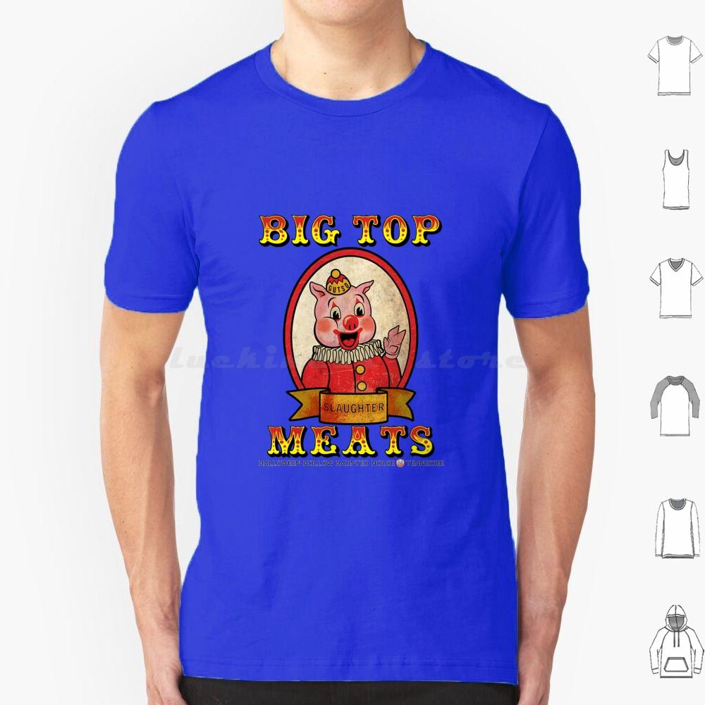 Big Top Meats T Shirt Cotton Men Women DIY Print Halloween Haunted House Halloween Hollow Big Top