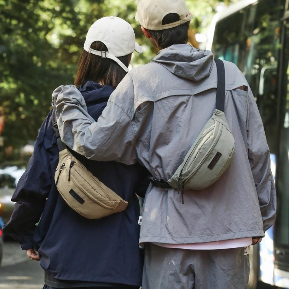 Large Capacity Men's Chest Bag Casual Crossbody Fanny Pack Nylon Shoulder Bag  Outdoor Activities