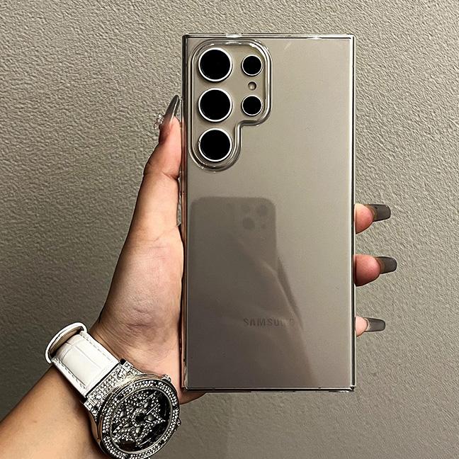 

Transparent Crystal HD Hard Armor Case for Samsung Galaxy S25 Edge S24 S23 Plus Ultra S25Plus S24FE S23FE Ultra Thin PC Cover Galaxy S25