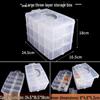 Transparent Multi-Layer Detachable Storage Box for Small Items and Lego Bricks