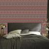 Wallpaper Ethnic Pattern Red and Brown 50x1000