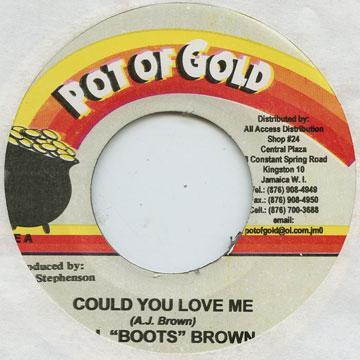 7inch Record A. J. BROWN - Could You Love Me NONE Pot Of Gold Jamaica Reggae, Ska & Dub Used