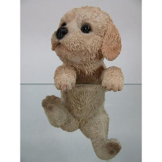 Toyosekiso Dog Ornament (Poodle) 14203 Beige Approx. 10.5 x 10.5 x 20.5 cm