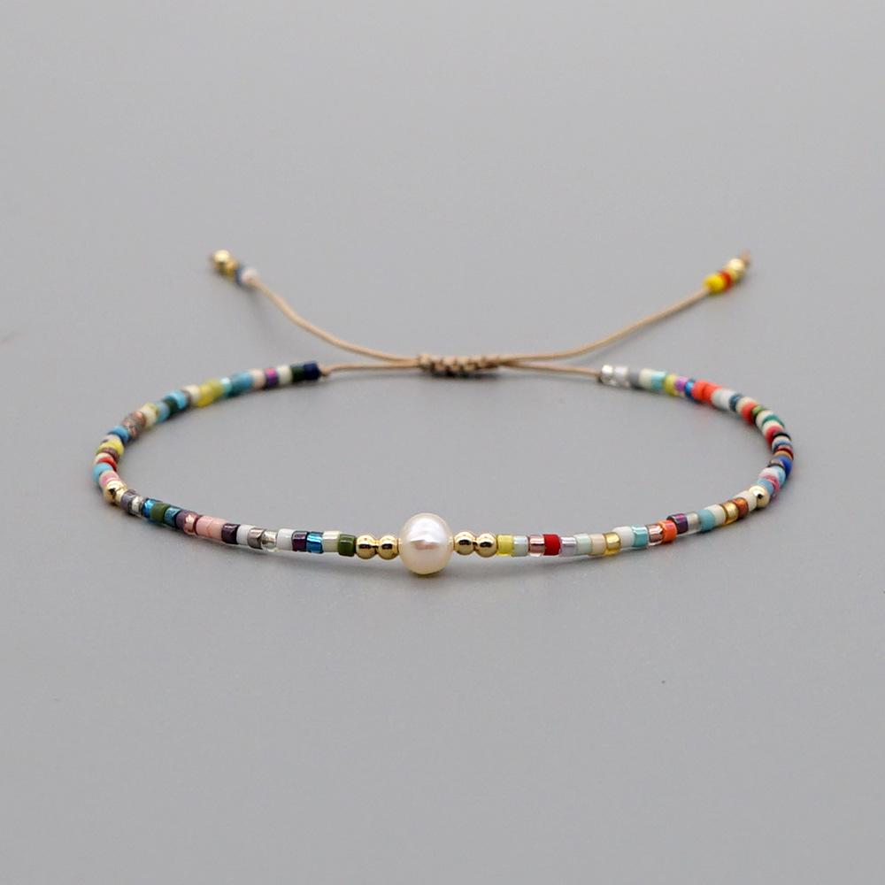 

Miyuki Pearl Bracelet for Women Elegant Dainty Beads Jewelry Boho Summer Beach Stackable Bracelets Gift for Her
