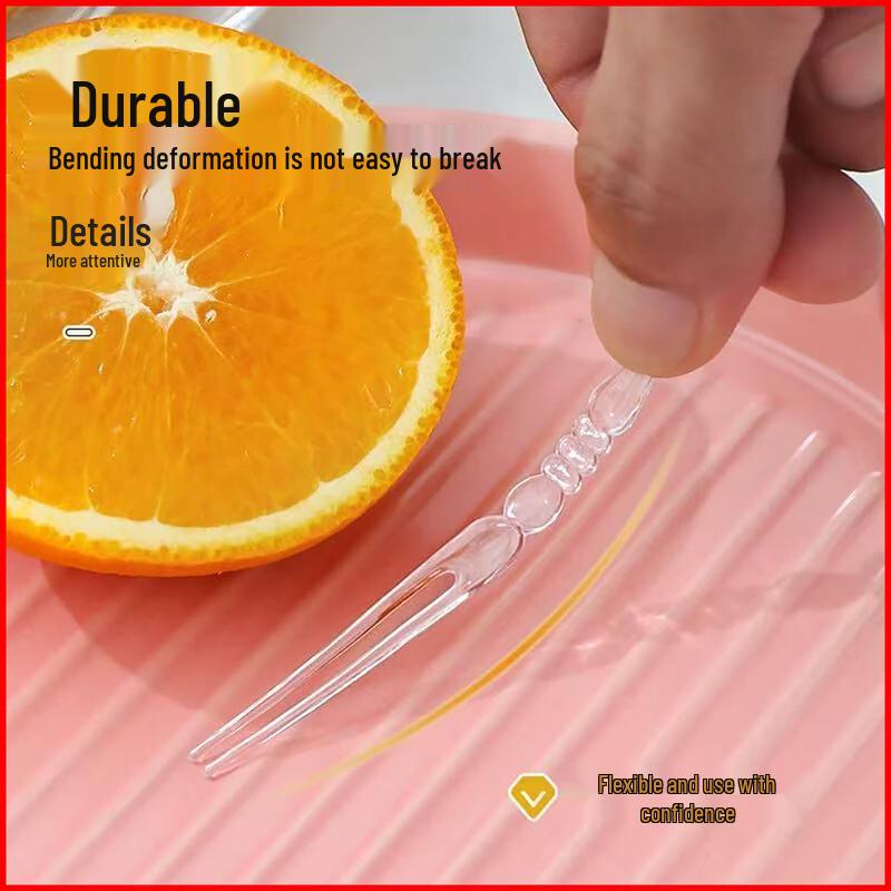 Zhaoran Disposable Plastic Fruit Forks Bulk Pack
