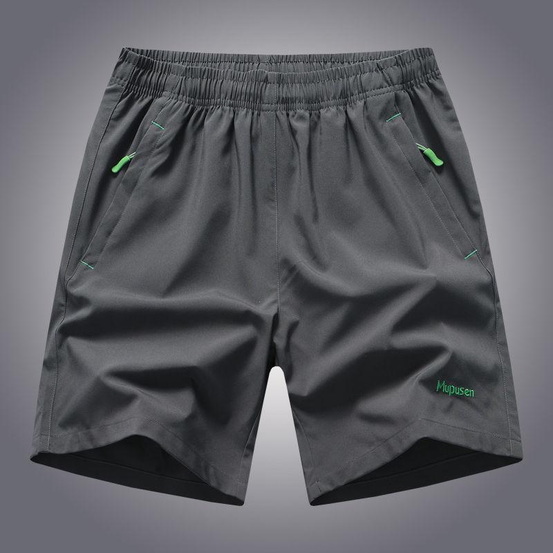 Summer Breathable Shorts Men's Thin Quick-drying Sports Running Loose Ice Pants Basketball Fitness Five-point Training Pants
