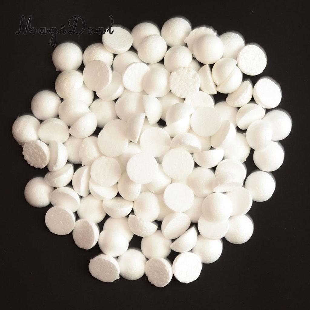 MagiDeal 5 Pieces Half Round Solid Polystyrene Foam Balls for Christmas Decoration Modelling Kids Craft 120mm Tree Ornament
