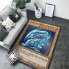 Alfombra Dragón Blanco de Ojo Azul para Sala de Estar Antideslizante Dormitorio Mesita de Noche Área de Sofá Alfombra de Piso Suave Grande Decoración del Hogar