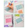 Cartoon Memo Pad Paper Pull Out Design Dopamine Planner Schedule Stickers Self-Adhesive Pearlescent Transparent