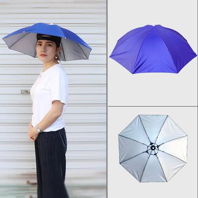 Fishing Umbrella Cap Hands Free Headwear Umbrella 27 Inch Diameter Fishing Cap for Sun Rain Beach Golf Fishing Hiking