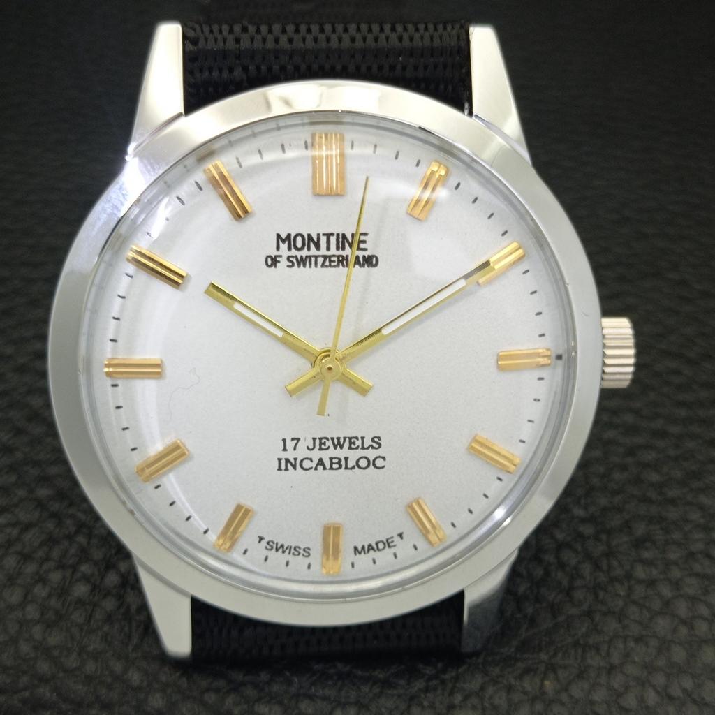 MONTRE HOMME VINTAGE MONTINE DE SUISSE 17J REMONTAGE 453e-a228318-2