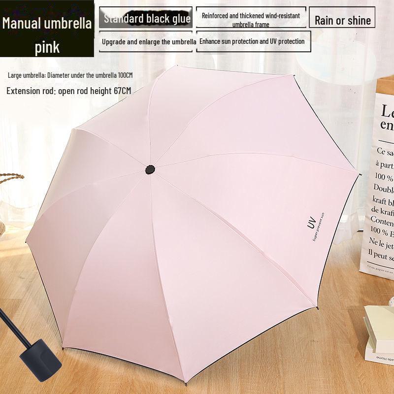 Parapluie pliant automatique pour femme avec protection UV et logo