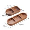 Rectangle Wood Soy Sauce Dishes Vintage Dessert Serving Tray Tableware Dipping Dish  Sushi