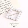 Pearl Rhinestone Waist Buckle Scarf Fastener Hem Knot Button for Women