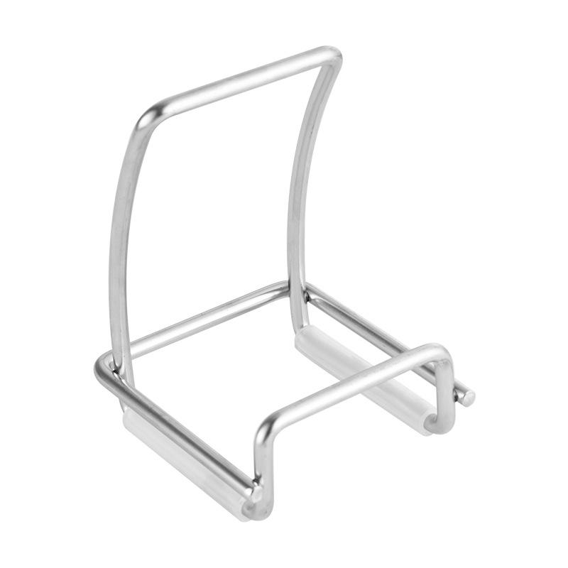 304 Stainless Steel Double-Slot Cutting Board and Pot Lid Rack - 6MM Thickened Shelf for Kitchen Storage