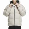 Adidas Reversible Double-Sided Wear Long Sleeve Down Jacket With Back Logo Print Men Outerwear Light-Khaki Black IS0371