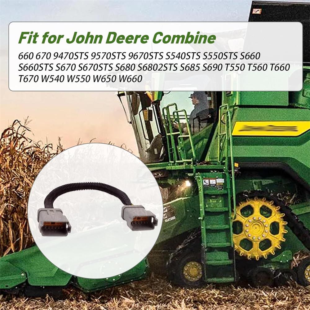 For John Deere 7250 7280 7350 7380 7450 7480 PFP10470 Gender Changer Harness
