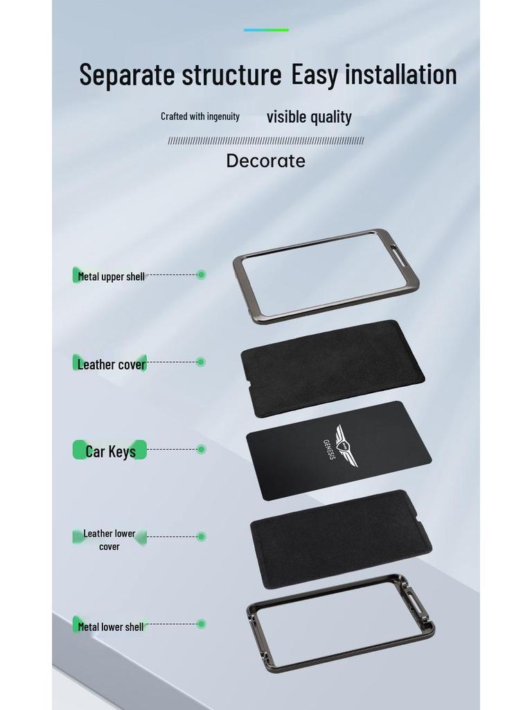 Elegant Key Case for Genesis GV607080 Card Key