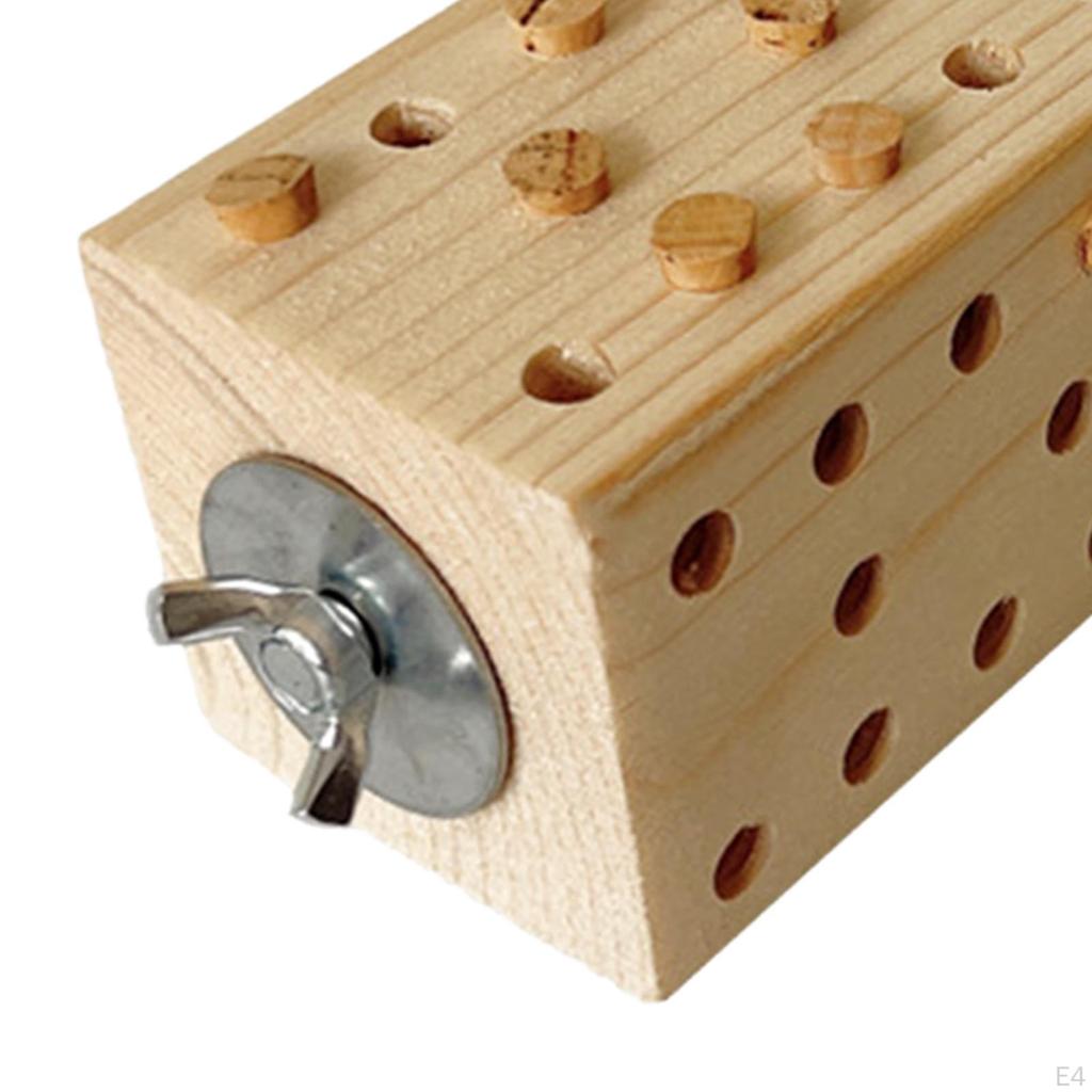 Ptačí dřevěné kostky k žvýkání, Hračky na kousání pro malé zvířata pro andulky,