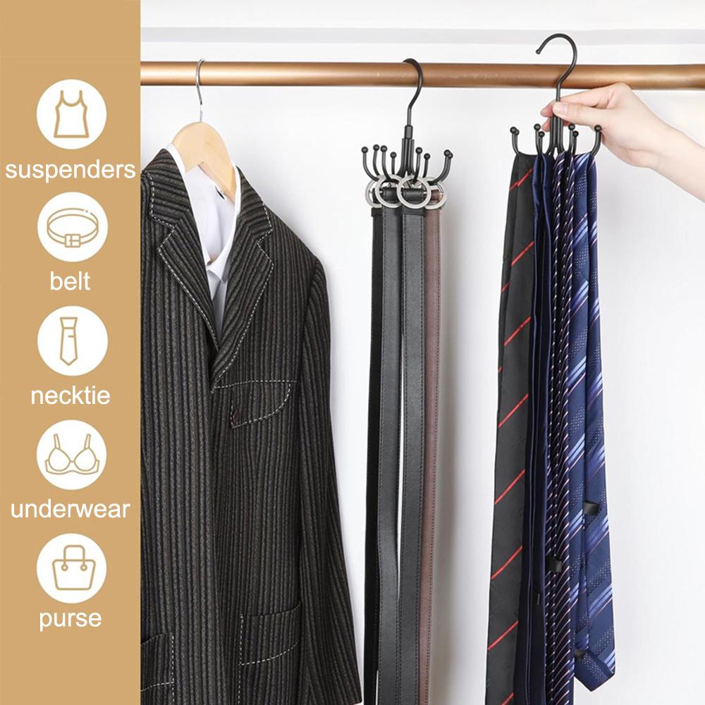Rotatable Bra Organzier for Closet Storage Capacity Sport Bra Holder, Metal Space Saving Closet Organizers and Storage