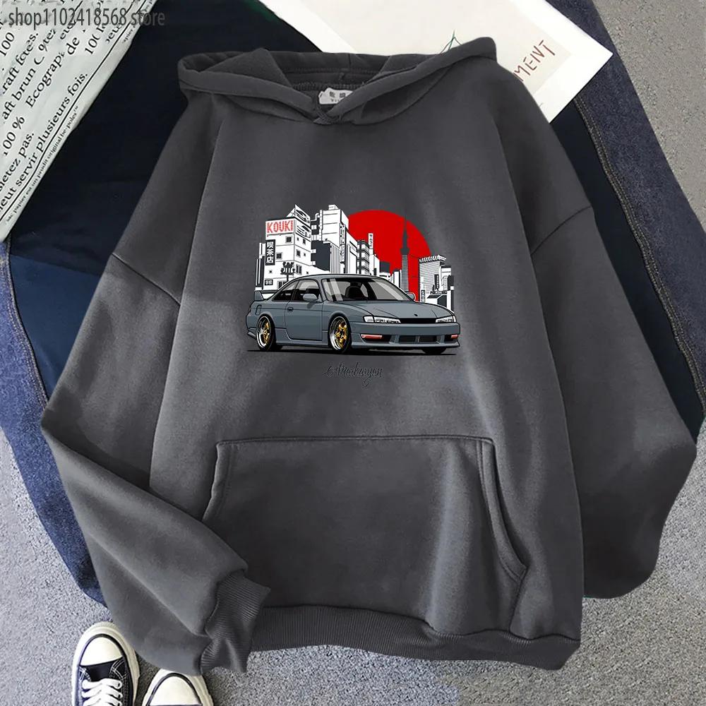 Anime Initial D JDM Automobilové Mikiny Závodní Auto Mazda RX7 Mikiny Topy Mikina Streetwear Japonské Anime