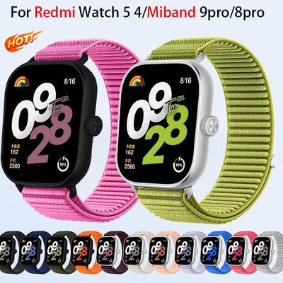 Bracelet en Boucle Nylon Pour Redmi Watch 5 4 Bracelet Respirant Pour Xiaomi Mi Band 9 Pro/8 Pro Accessoires Montre Connectée