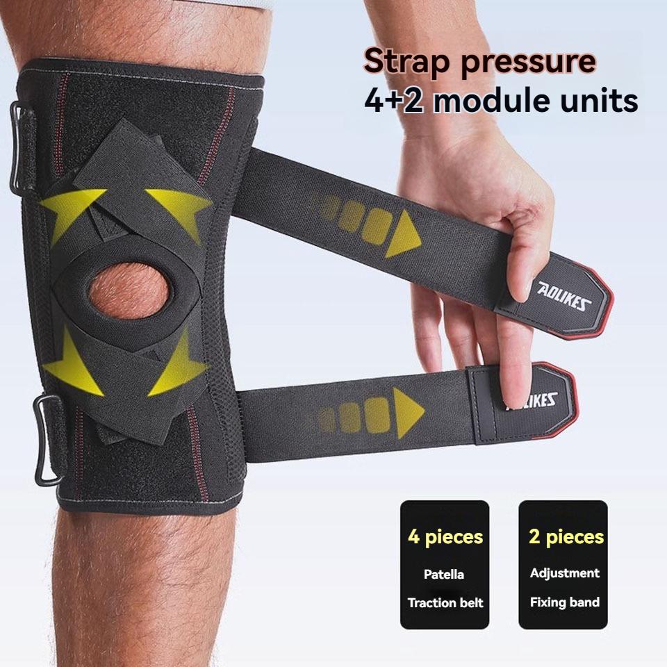 Aolikes 1 Stück Kniebandage Kniebandage Rutschfest Stoßdämpfung Kompressions-Kniebandage Kniebandage zum Laufen Basketball Arbeiten