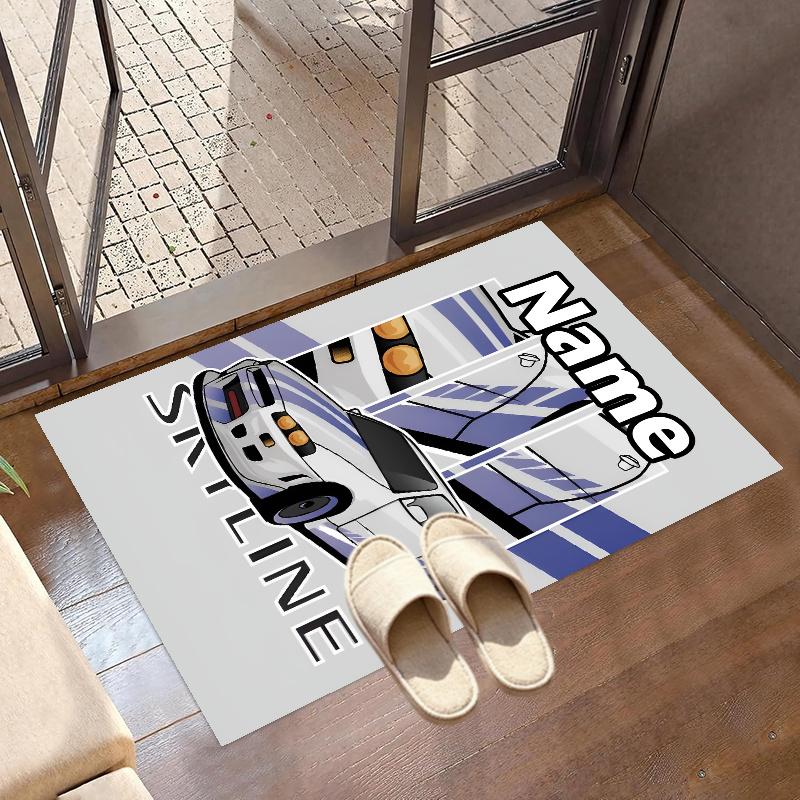 Custom Name Personalized Fast & Furious Print Carpet, Versatile Home Decor Rug, for Playroom, Apartment, Balcony, Entryway, Hallway Gift