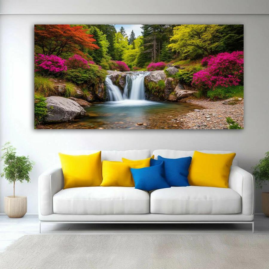 Natural Scenery Forests Waterfalls Large Size Diamond Painting Diy Full Square Round Drill Rhinestone Embroidery Mosaic Cross Stitch Kits Wall Decor