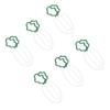 100Pcs Carrot Shape Paper Clips Bulk Cute Fun Colored Stainless Steel for Bookmarks Planner Office S