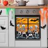 Halloween Sun Setting Skull Bat Celebrations Glass Cabinets Home Stickers Decor