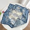 Summer new double-sided velvet scarf air-conditioned room with shawl women travel photo thin sunscreen 61 small square scarf