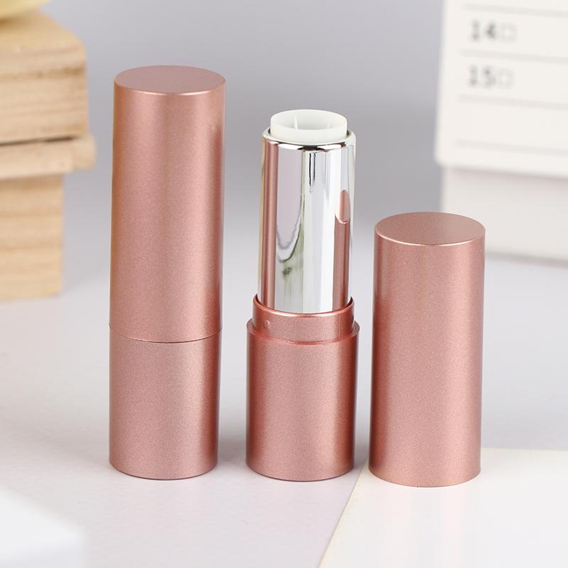3.5Ml Refillable Lipstick Tube With Cap Matte Rose Lip Balm Container Empty Diy Cosmetic Ointment Containers Travel Bottle