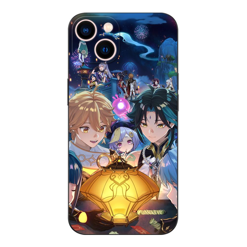 Schwarze TPU-Hülle für Motorola Moto G52 G42 G60 4G G60S G71 G9 Play Plus Power One 5G Ace Impact Xiao Genshin