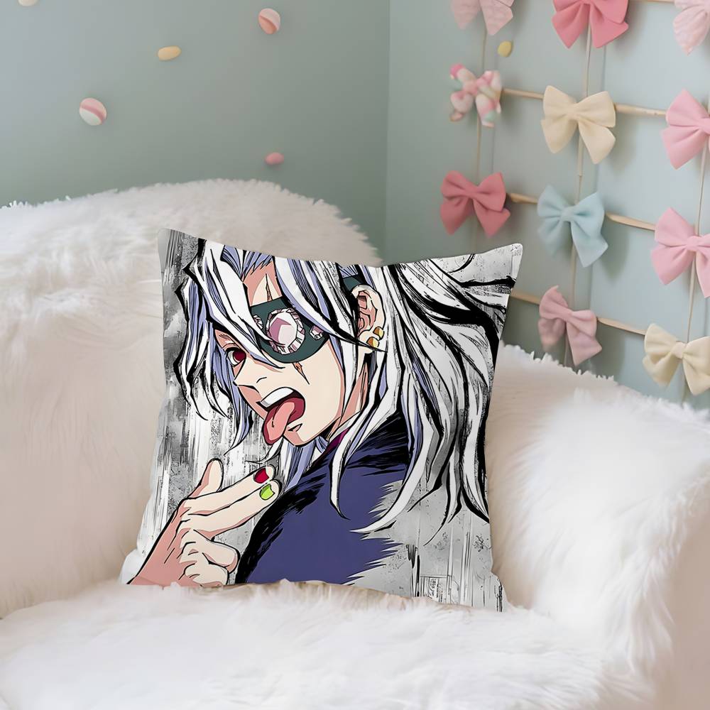 T-Tengens Uzuis Case Plush Fabric Soft Pillowcase Double Sided Print Cushion Cover Household Gifts