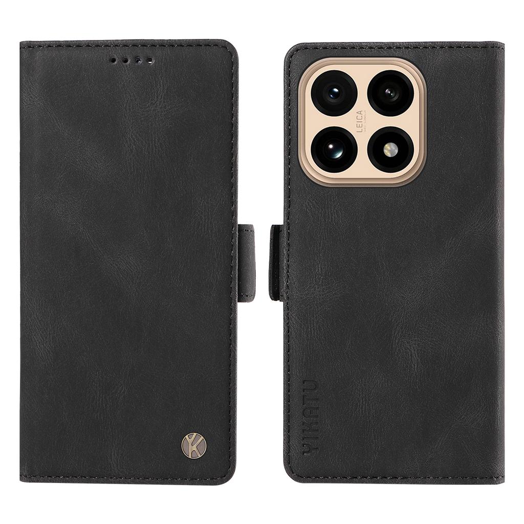 Pro Xiaomi 15T Kožené pouzdro YIKATU YK-005 Dotykové jako kůže Peněženka Kryt na telefon