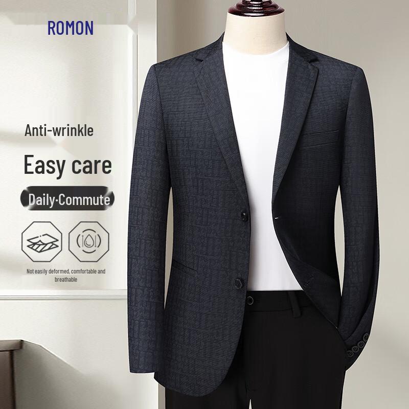 Мужской приталенный эластичный деловой пиджак Luomeng 44