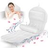 Bath Bath Full Body Bath 3D Air Mesh Pillow with 14 Suction Headrest Adjustable Lumbar Bath Perfect for Bath Massage and Bath Spa Use Pillow, Cushion,