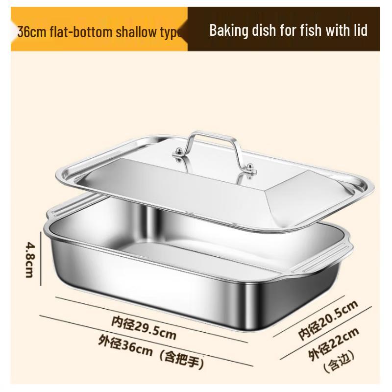 Zebian Stainless Steel Grill Pan