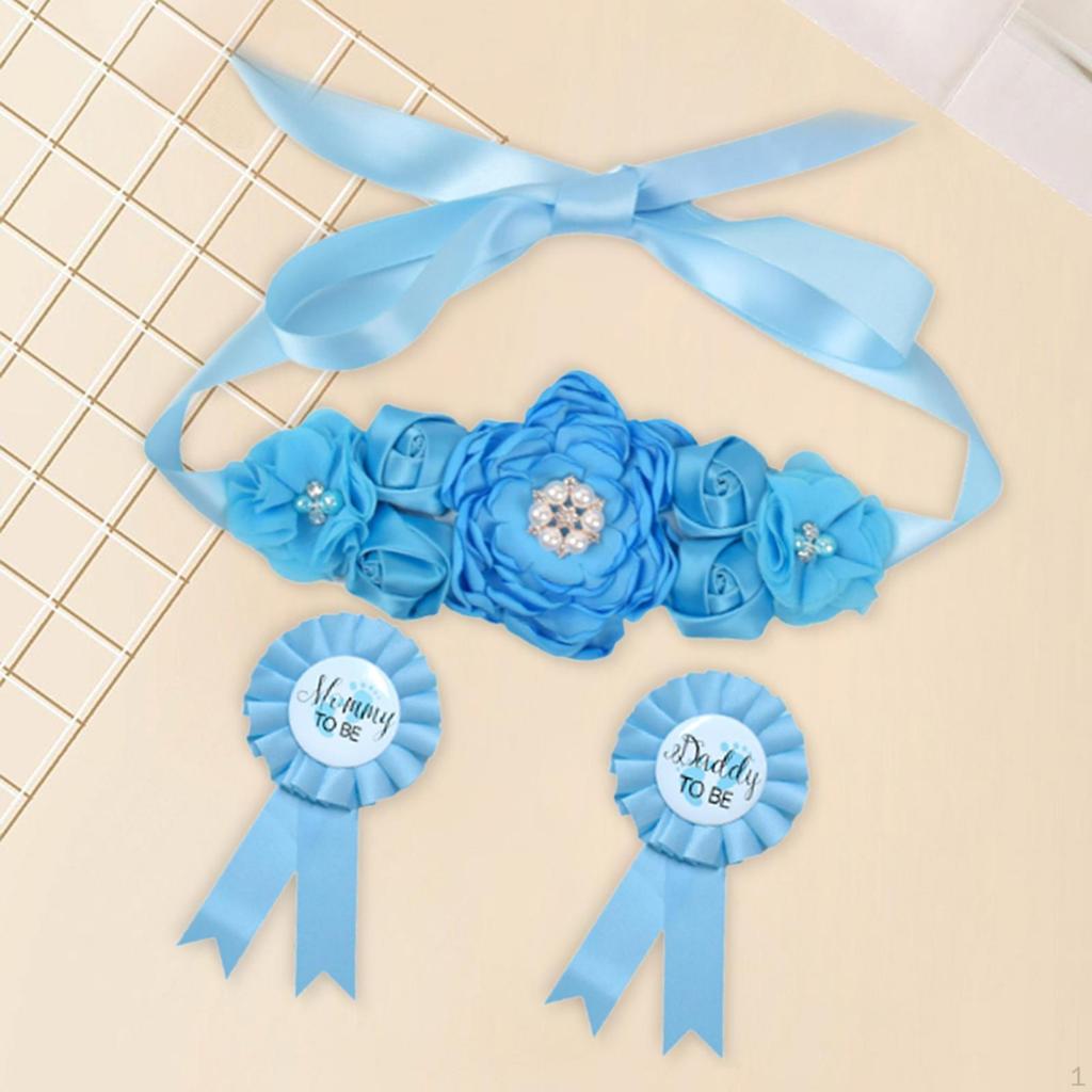 Fascia Floreale Premaman con Corsage Accessori per Oggetto di Scena Fotografia di Gravidanza