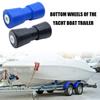 Bootsanhängerrolle Gummi Anhängerbodenrad für Yacht und Boot Mit 1000kg Tragfähigkeit Und Anti-Rutsch-Design