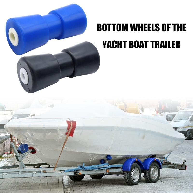 Bootsanhängerrolle Gummi Anhängerbodenrad für Yacht und Boot Mit 1000kg Tragfähigkeit Und Anti-Rutsch-Design