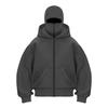 STREETRICH Herren und Damen Sturmhaube Y2K Gothic Harajuku Winter Neuheit Sweatshirt mit doppelter Kapuze Maske mit Reißverschluss Sportbekleidung