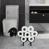 Metal Sheep Toilet Paper Roll Holder Wall Mounted Free Standing Toilet Roll Holder Hold Up To 7 Rolls Toilet Paper Stand Shelf